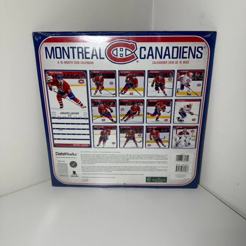 Montreal Canadiens 2018 16 Month Calendar Sealed